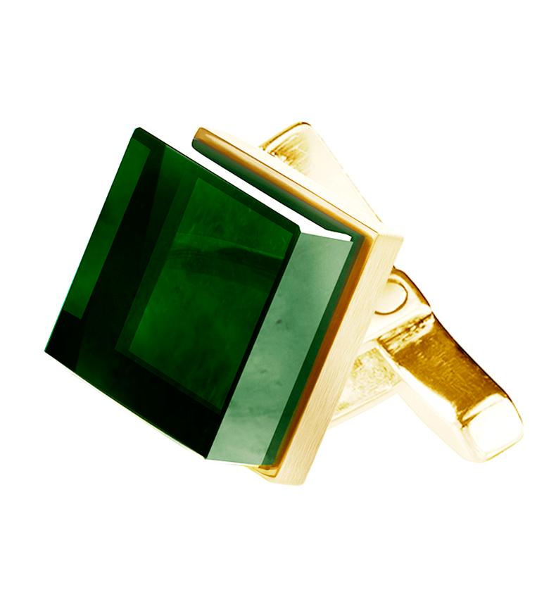 emerald green cufflinks