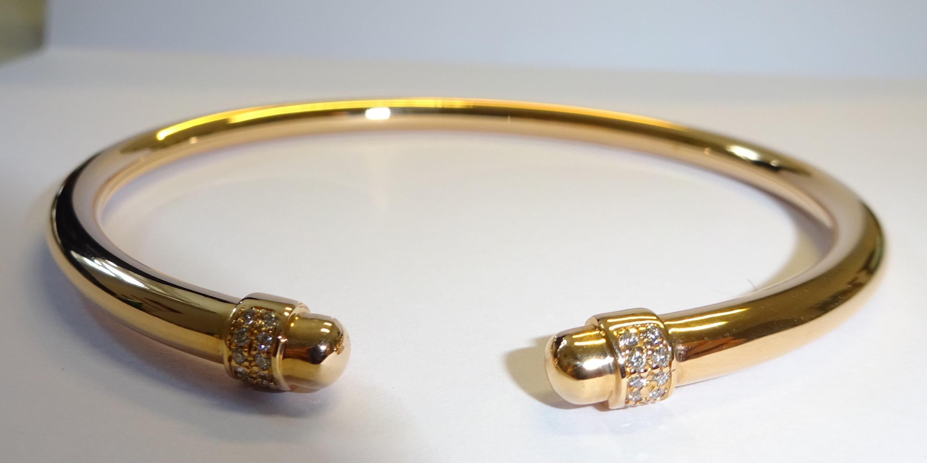 18 Karat Rose Gold Diamond Bracelet In New Condition For Sale In Duesseldorf, DE