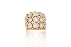 18 Karat Rose Gold Diamond Fashion Ring
