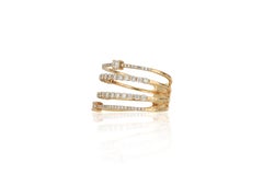 18 Karat Rose Gold Diamond Fashion Ring