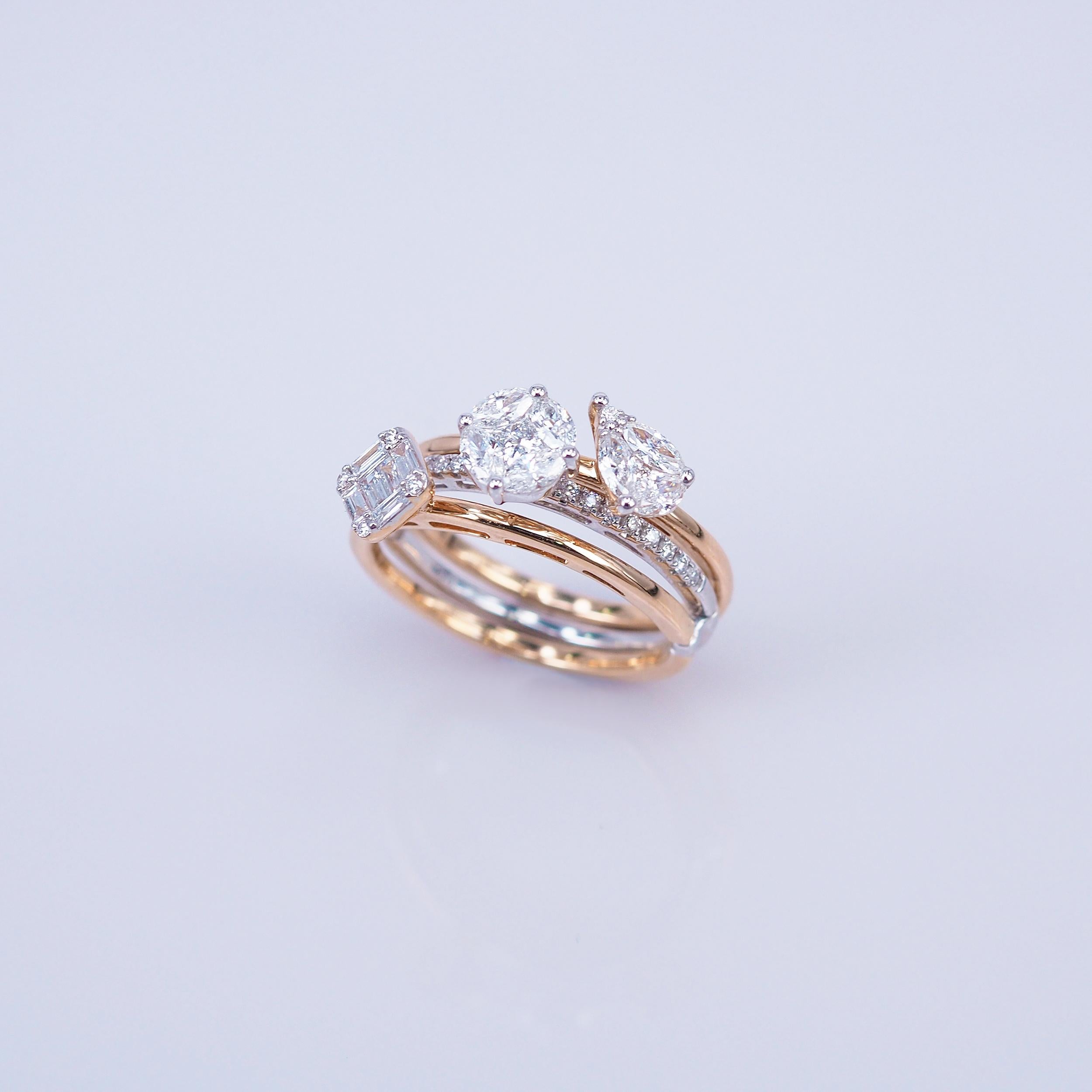  This ring is a classic luxury elegant style that you can use many occasions. You can use on everyday and the evening party too. We set the stone in perfection as we are professional in this kind of setting more than 40 years. The invisible is a