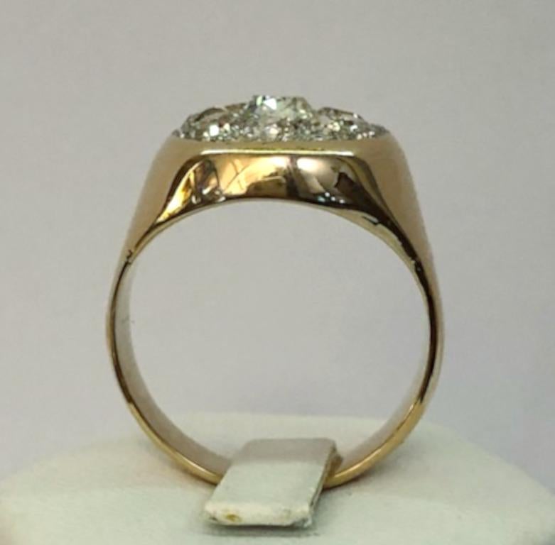 Anello con diamante in oro rosa 18 carati In condizioni buone in vendita a Los Angeles, CA
