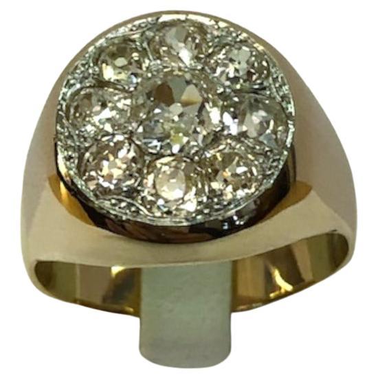 18 Karat Rose Gold Diamond Ring