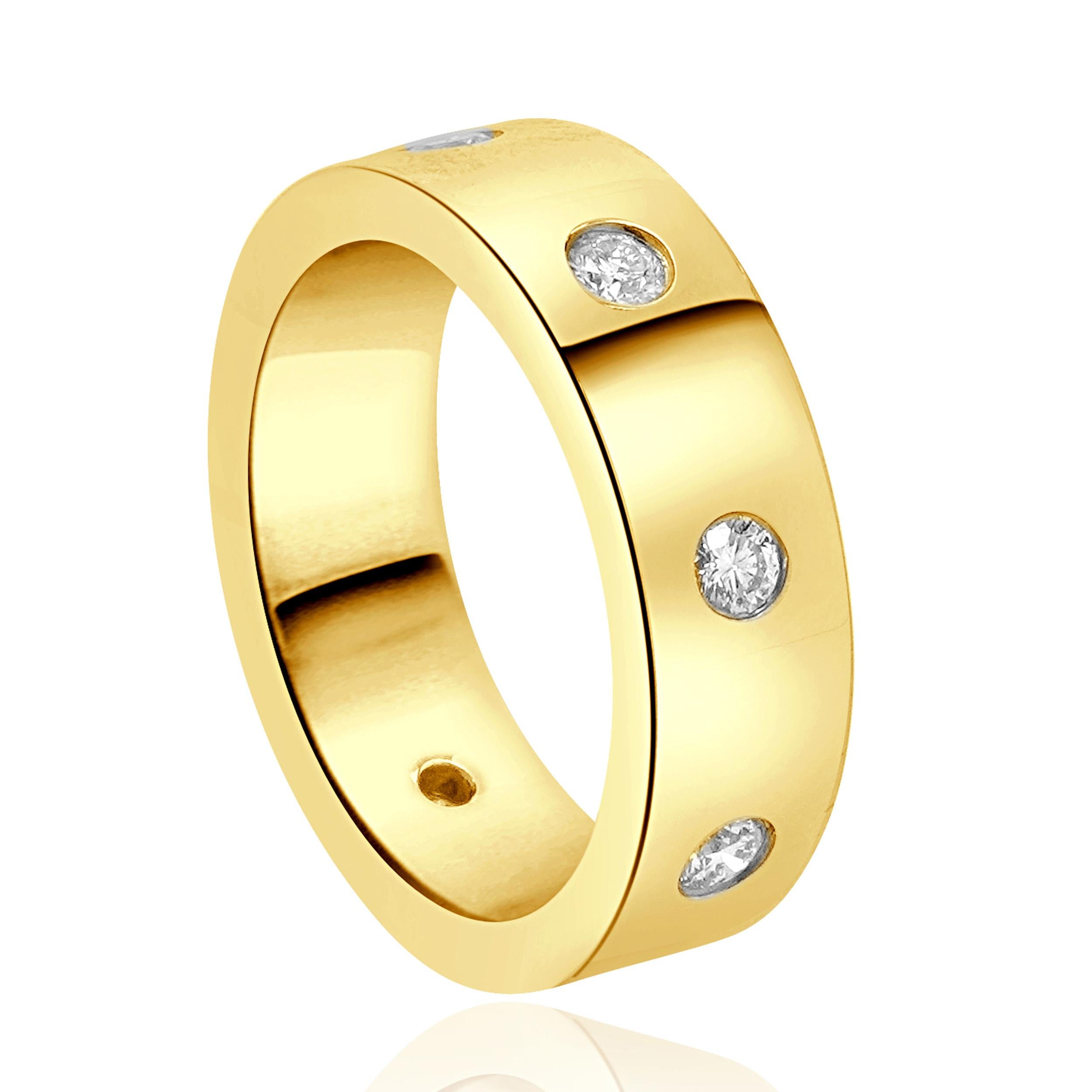 Material: 18K rose gold
Diamond: 8 round brilliant cut = 0.48cttw
Color: G
Clarity: SI1
Ring Size: 6.5 (please allow up to 2 additional business days for sizing requests)
Weight: 10.47 grams
