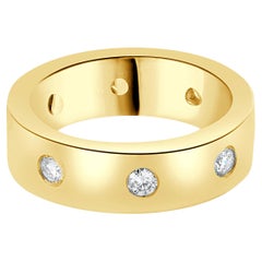 Anneau en or rose 18 carats avec diamant