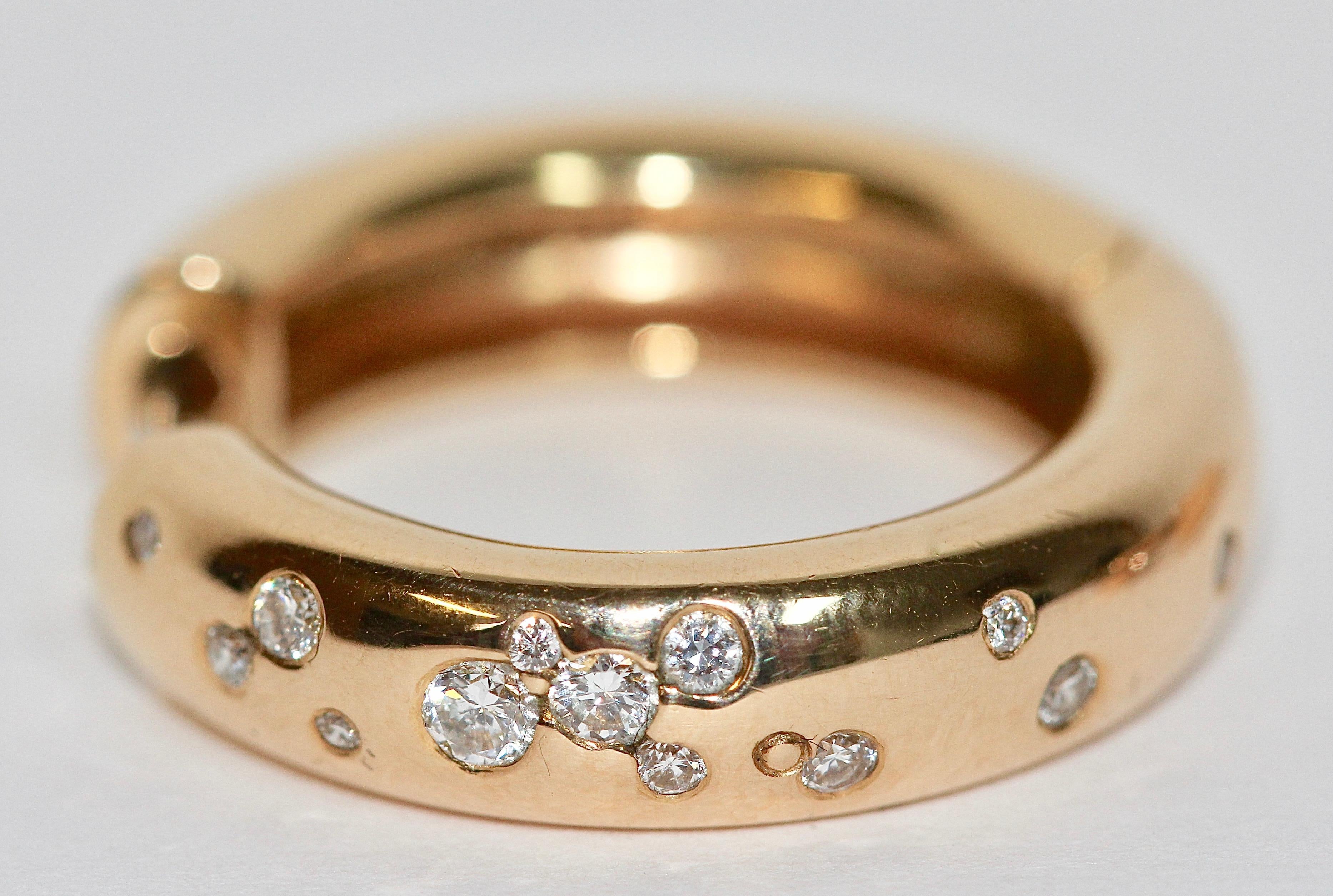 Diamantohrstecker aus 18 Karat Roségold von WEMPE 