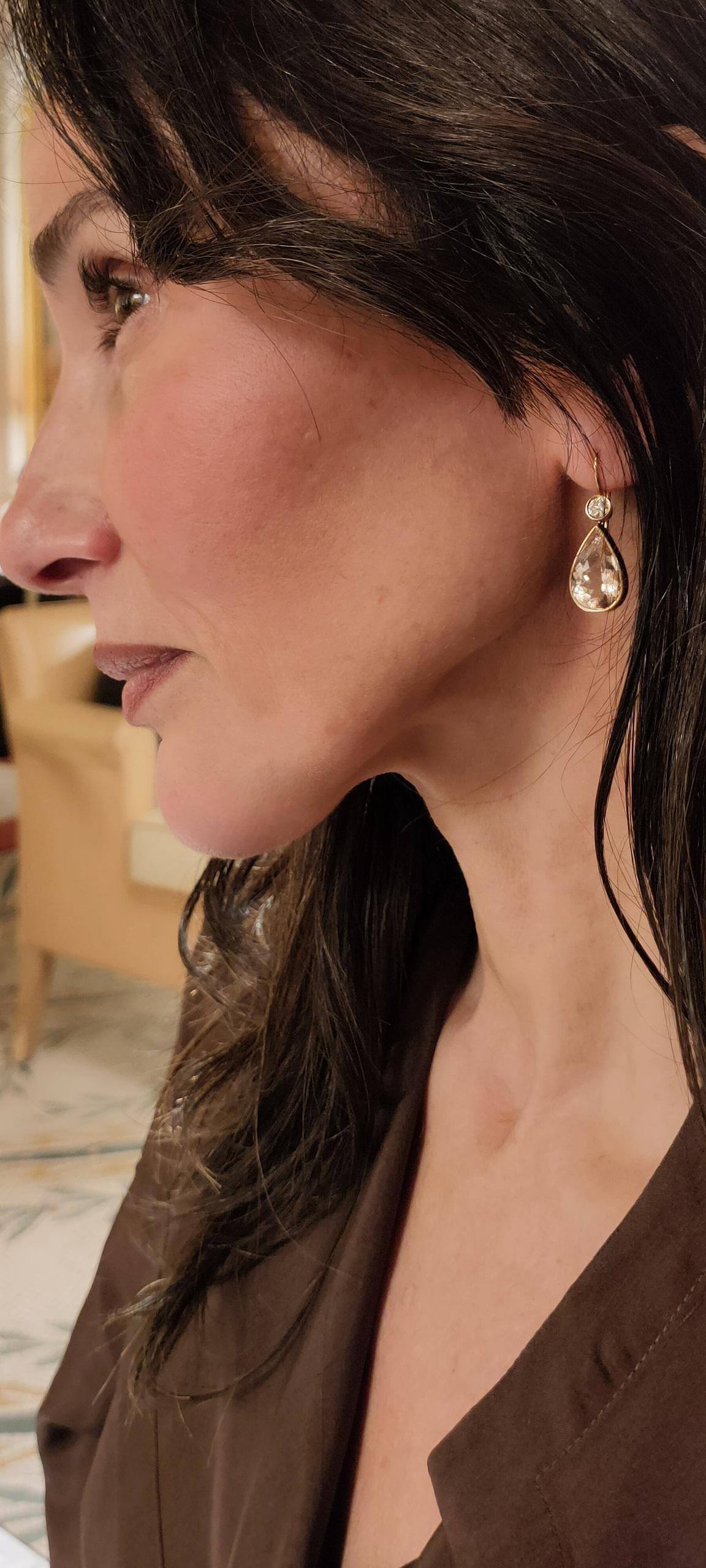 Designed by Eva Soussana, artist and founder of Hera-Jewellery, these sensual, elegant and refined drop/ dangle earrings from the 