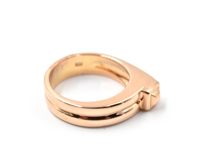 18 Karat Rose Gold Geometric Stackable Band For Sale (Free Shipping) at ...