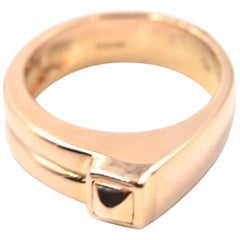 18 Karat Rose Gold Geometric Stackable Band