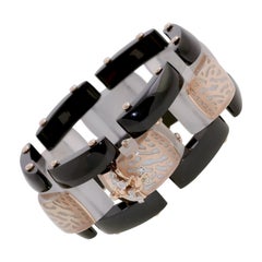 18 Karat Rose Gold Gr. 23.50, Diamond Carat 0.09, Luce Stone, Bracelet