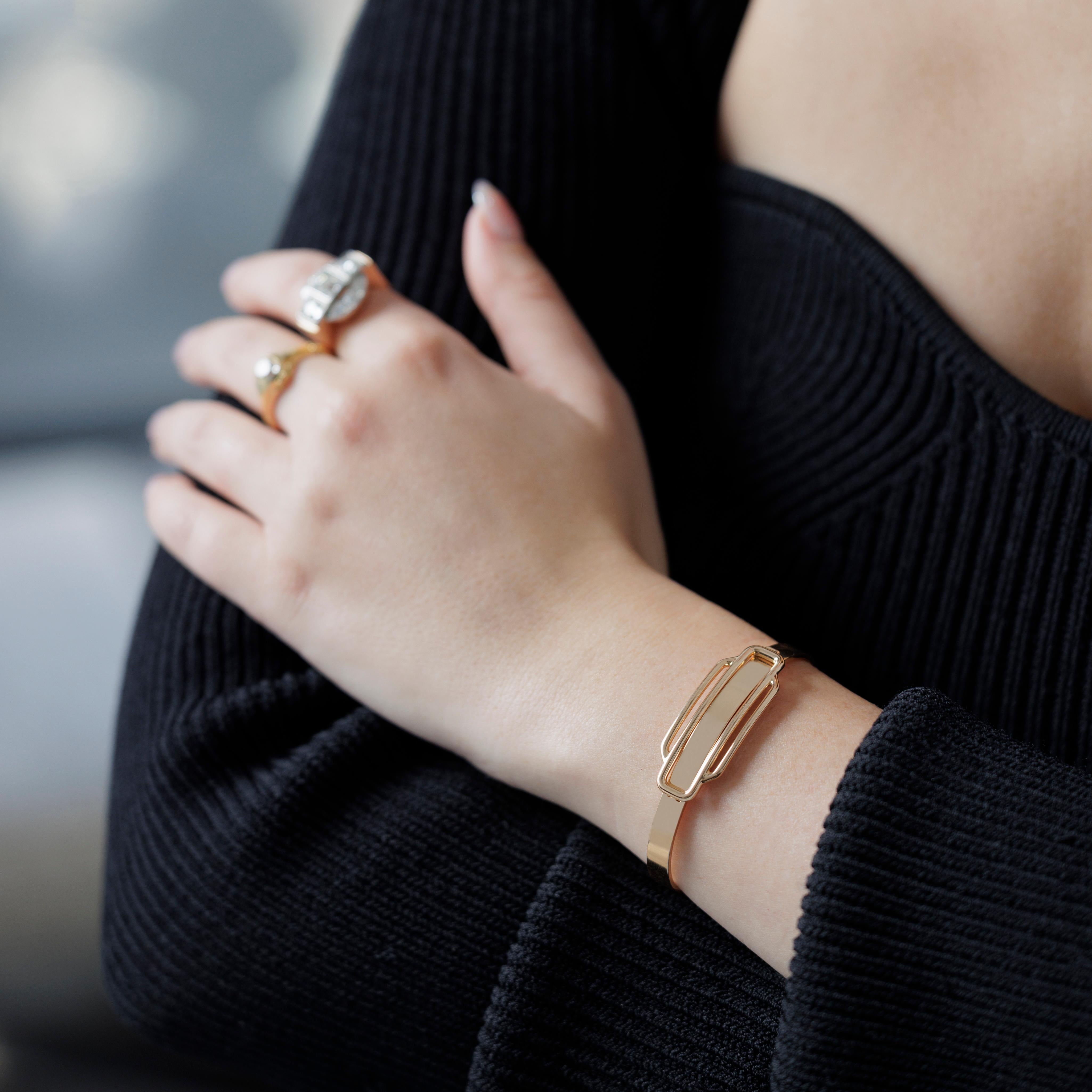 Bracciale Hermès in oro rosa 18 carati in vendita 2