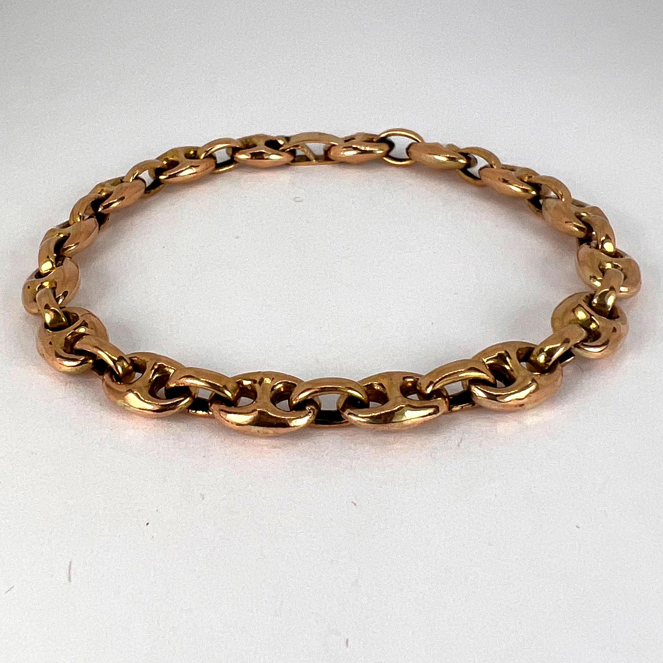 18 Karat Rose Gold Mariner Link Bracelet 9