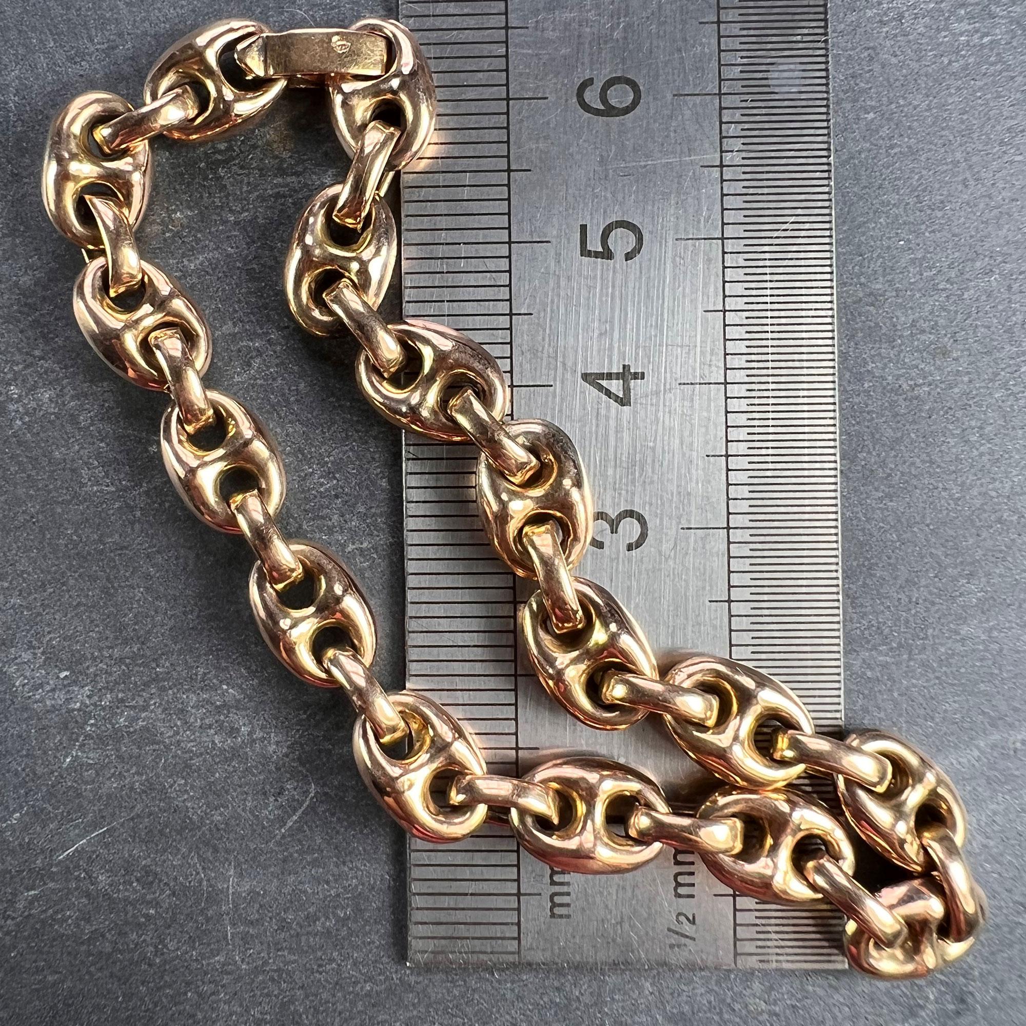 18 Karat Rose Gold Mariner Link Bracelet 5