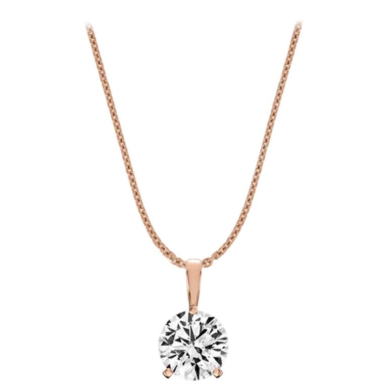 1/4 Carat Floating Round Diamond Solitaire Necklace in 14K White Gold  (J-K-L Color, I2-I3 Clarity) - Walmart.com