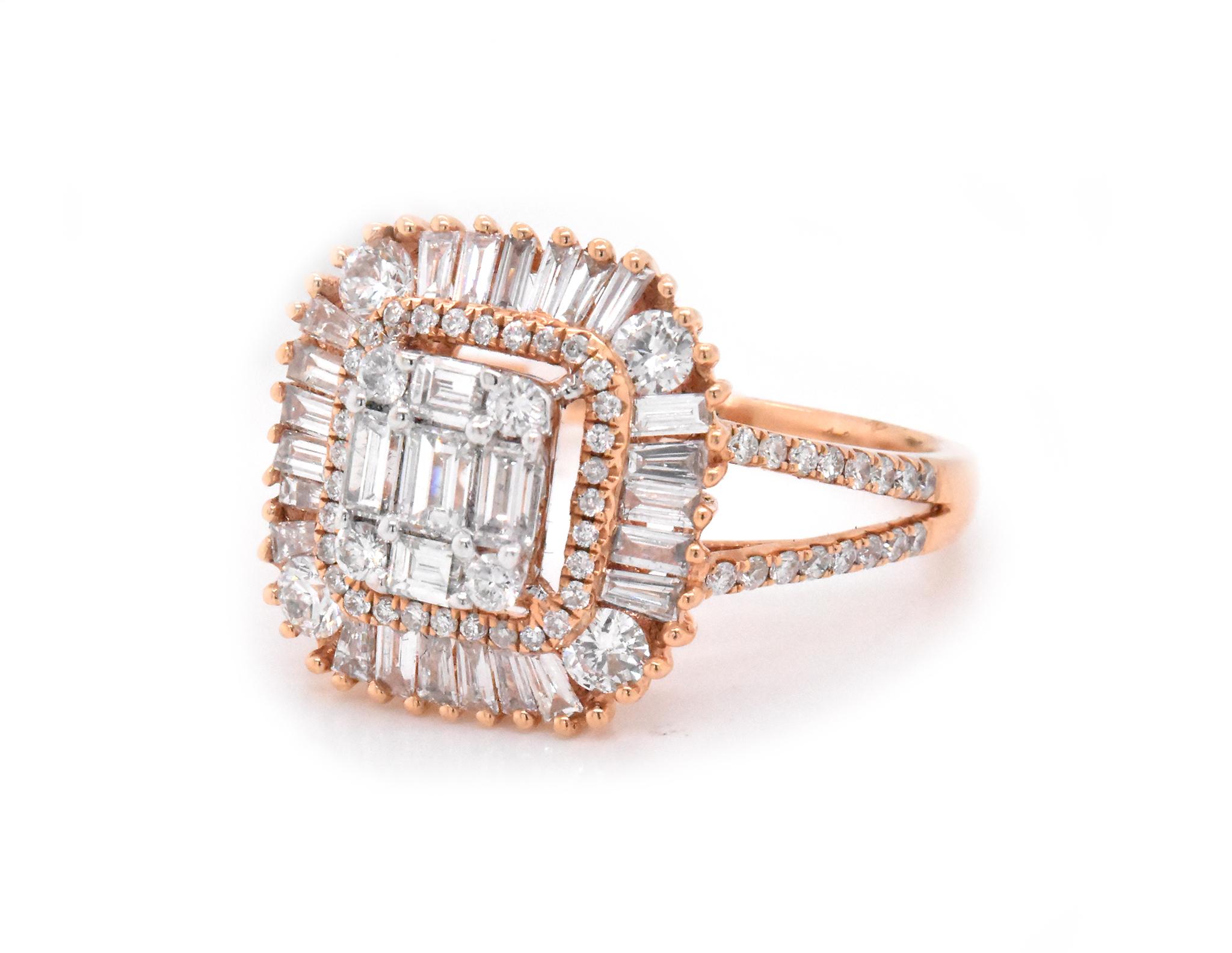 mosaic engagement ring