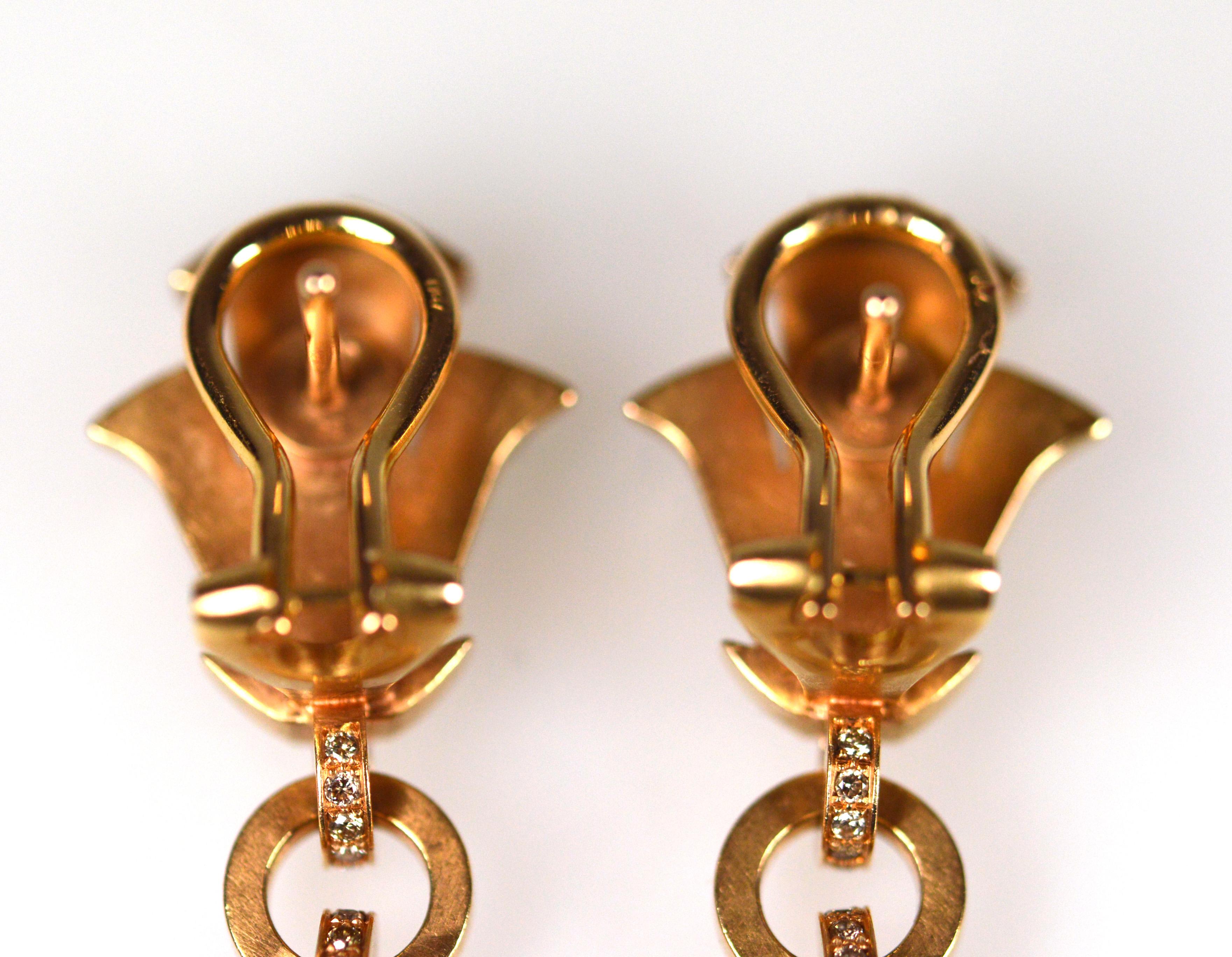 myanmar gold earrings