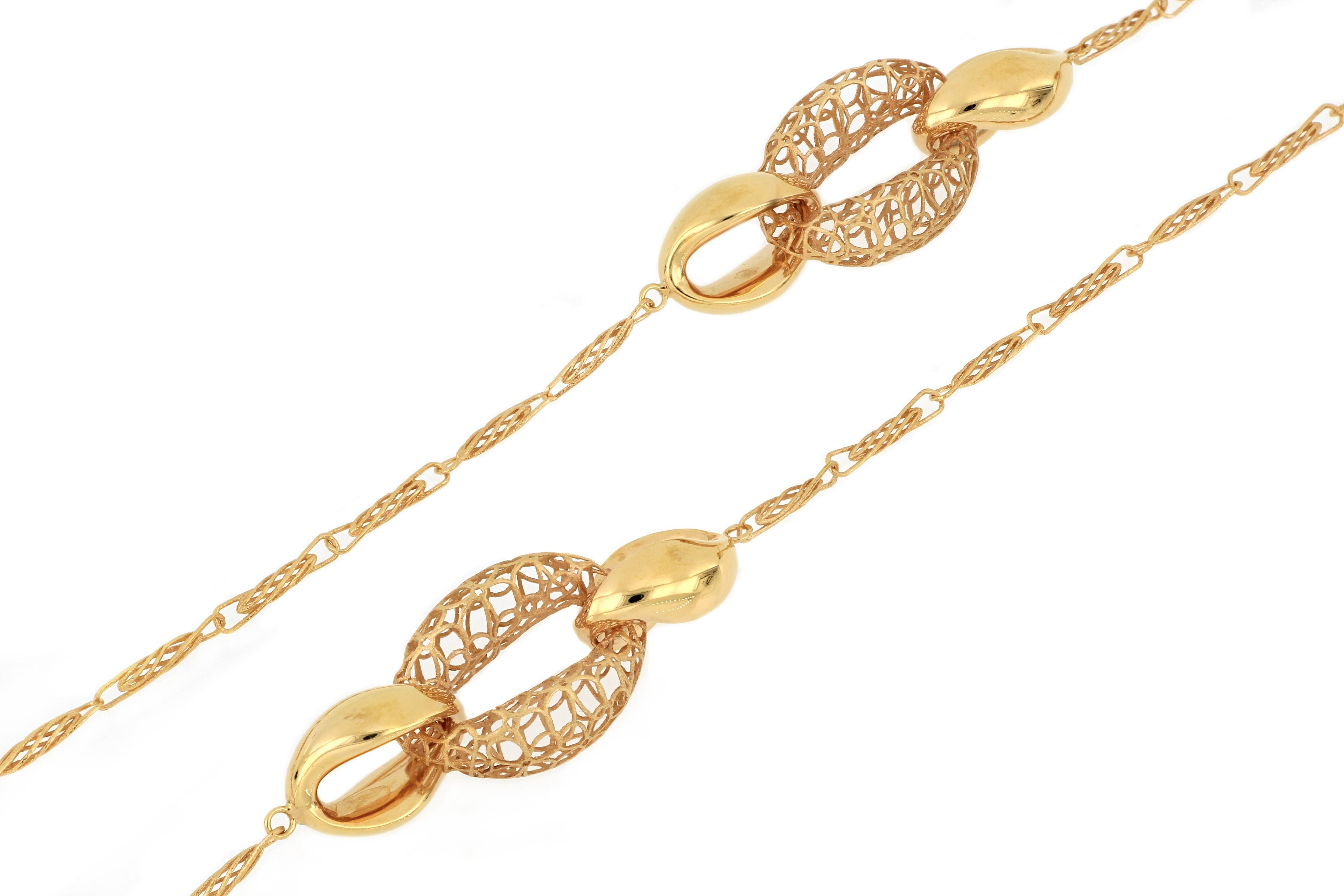 18k rose gold necklace