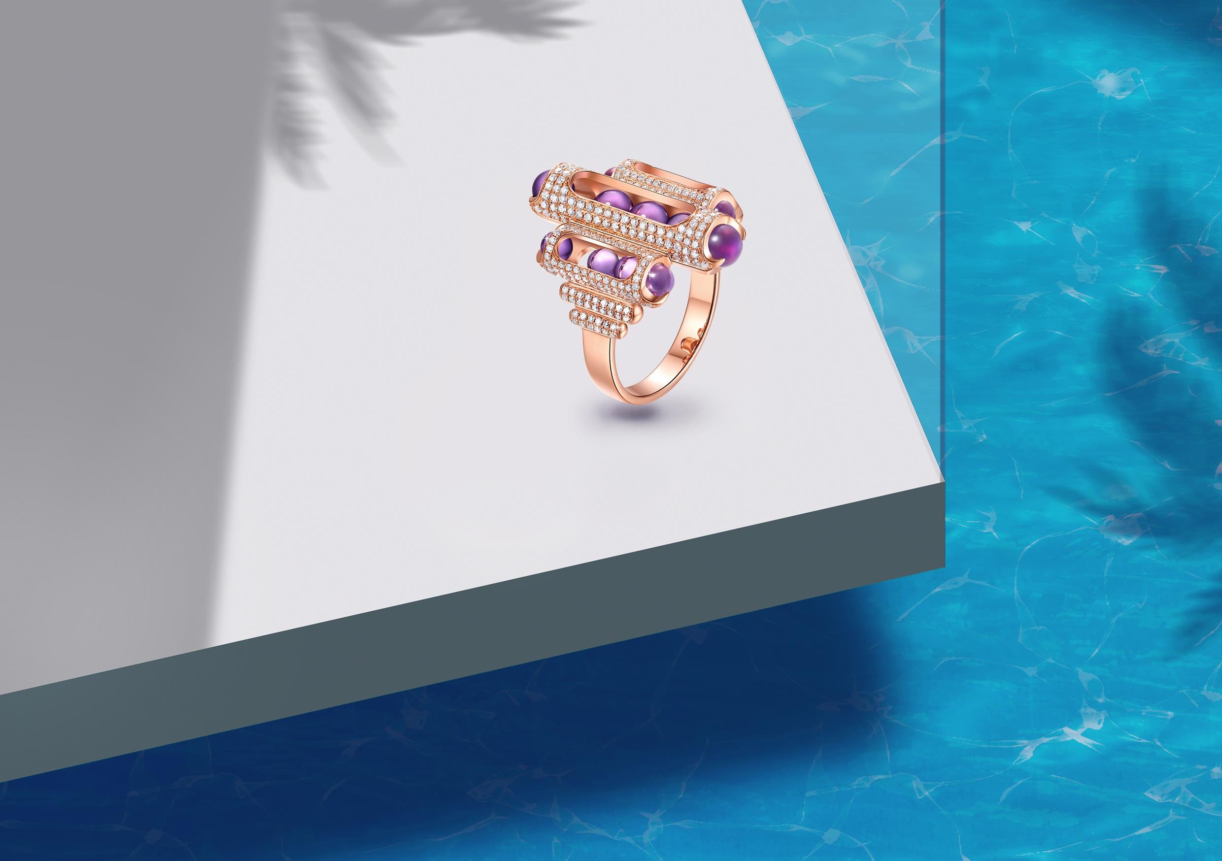 Melody collection won Boodles Gold Award at the Goldsmiths’ Craft & Design Awards, known as the UK ‘Jewellery Oscars’, 2019. This piece has been included in BB Publication's first ever jewellery edition coffee table book 2020: Spectacular and