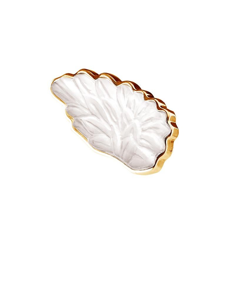 Artisan Boucles d'oreilles artisanales Persée en or rose dix-huit carats avec quartzes de l'artiste en vente