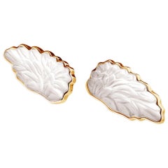 Eighteen Karat Rose Gold Perseus Artisan Earrings with Quartzes by the Artist