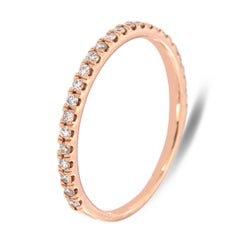 18 Karat Rose Gold Petite Micro-Prong '1/5 Carat'