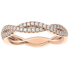 18 Karat Rose Gold Petite Verona Infinity Diamond Ring '1/4 Carat'