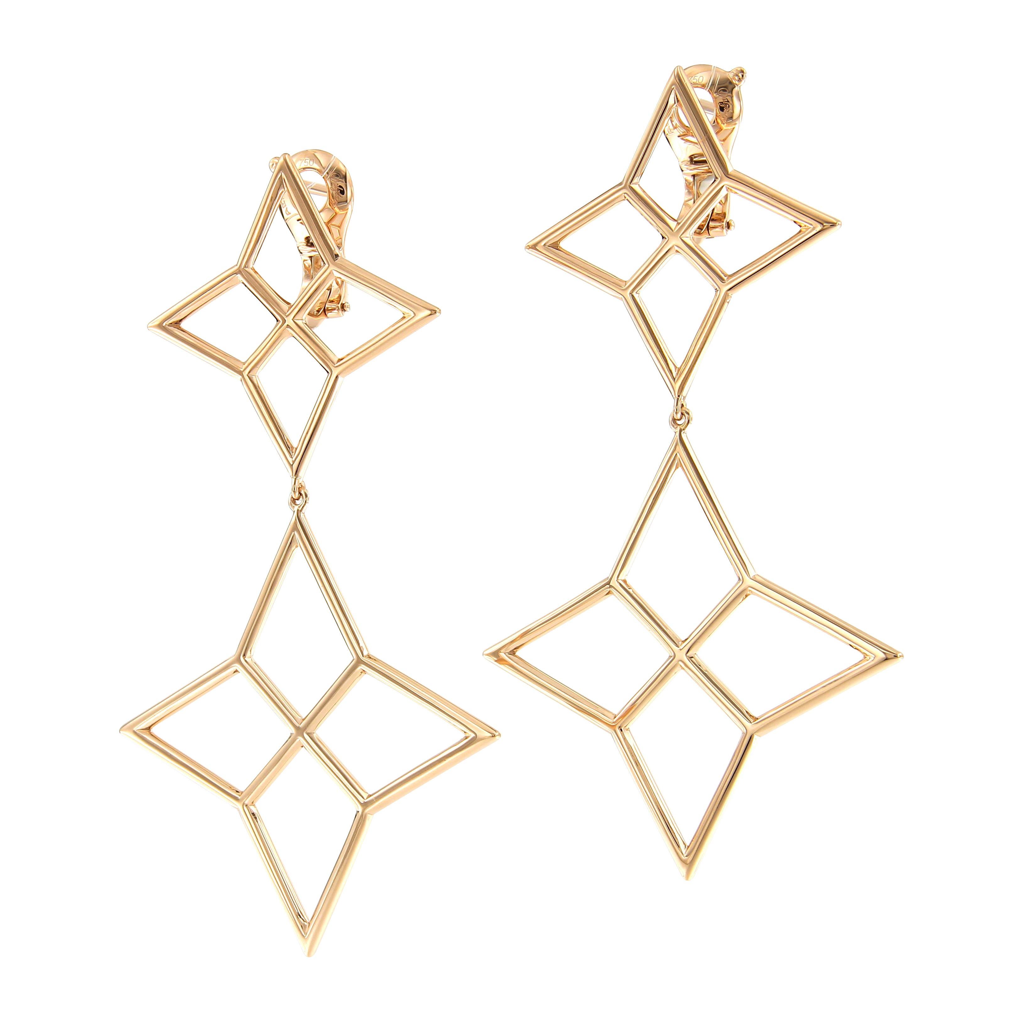 This pair of beautiful and light earrings from our successful Twinkle collection is  handcrafted and engraved in Rose Gold. 

Smaller size available as well as matching bangles in 2 sizes. 
                 
For further information or videos please