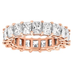 18 Karat Roségold Strahlender Memory-Diamantring '6 Karat'