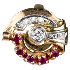 18 Karat Rose Gold Retro Fashion Ring