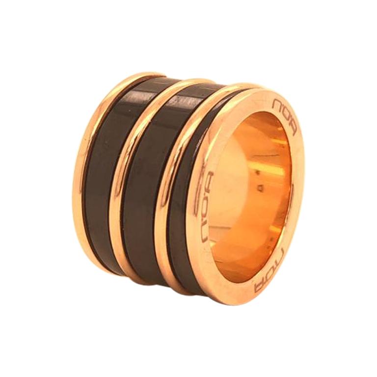 NOA Designer 18 Karat Rose Gold Ring  For Sale