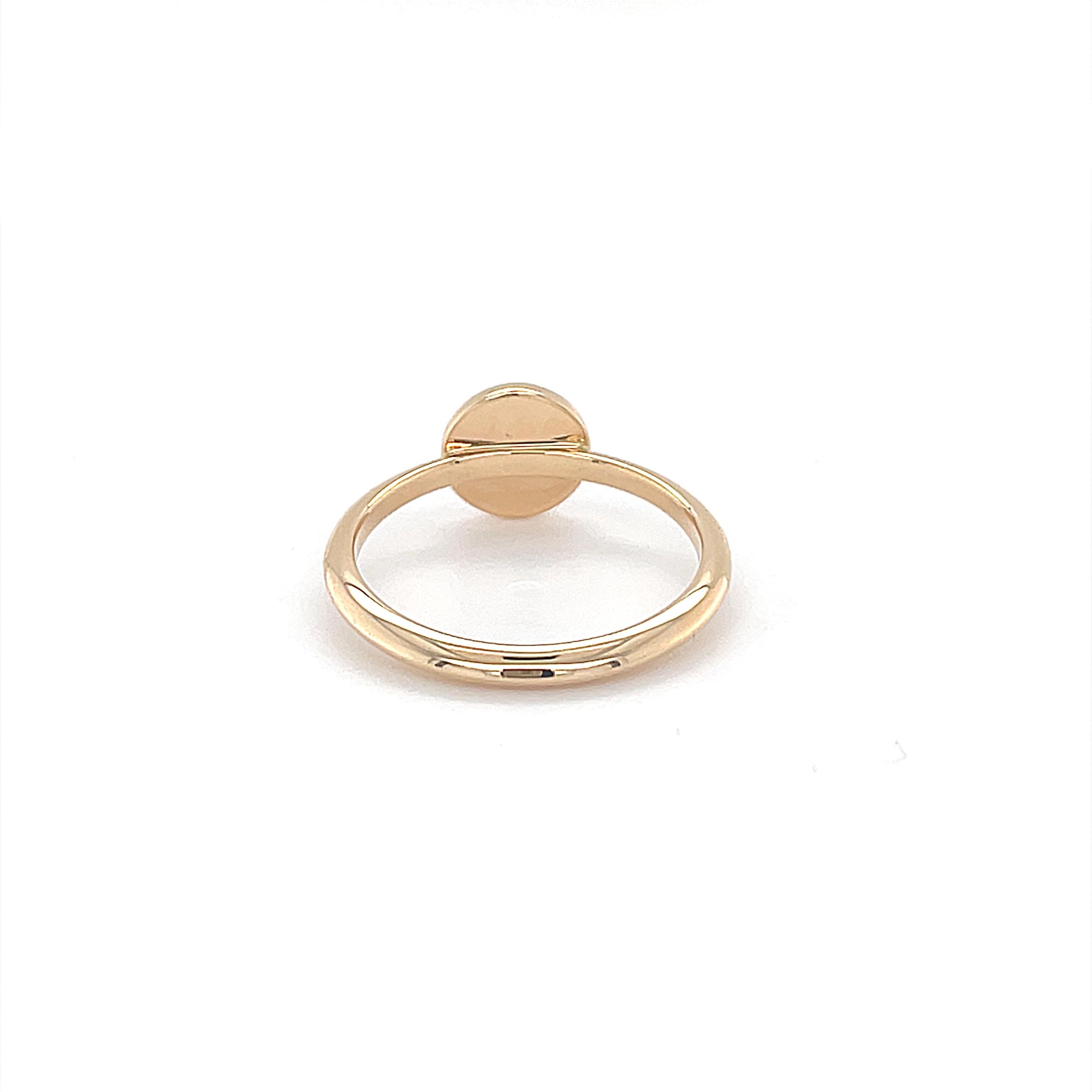 18 Karat Rose Gold Round Diamond Fashion Ring In New Condition For Sale In Monte-Carlo, MC
