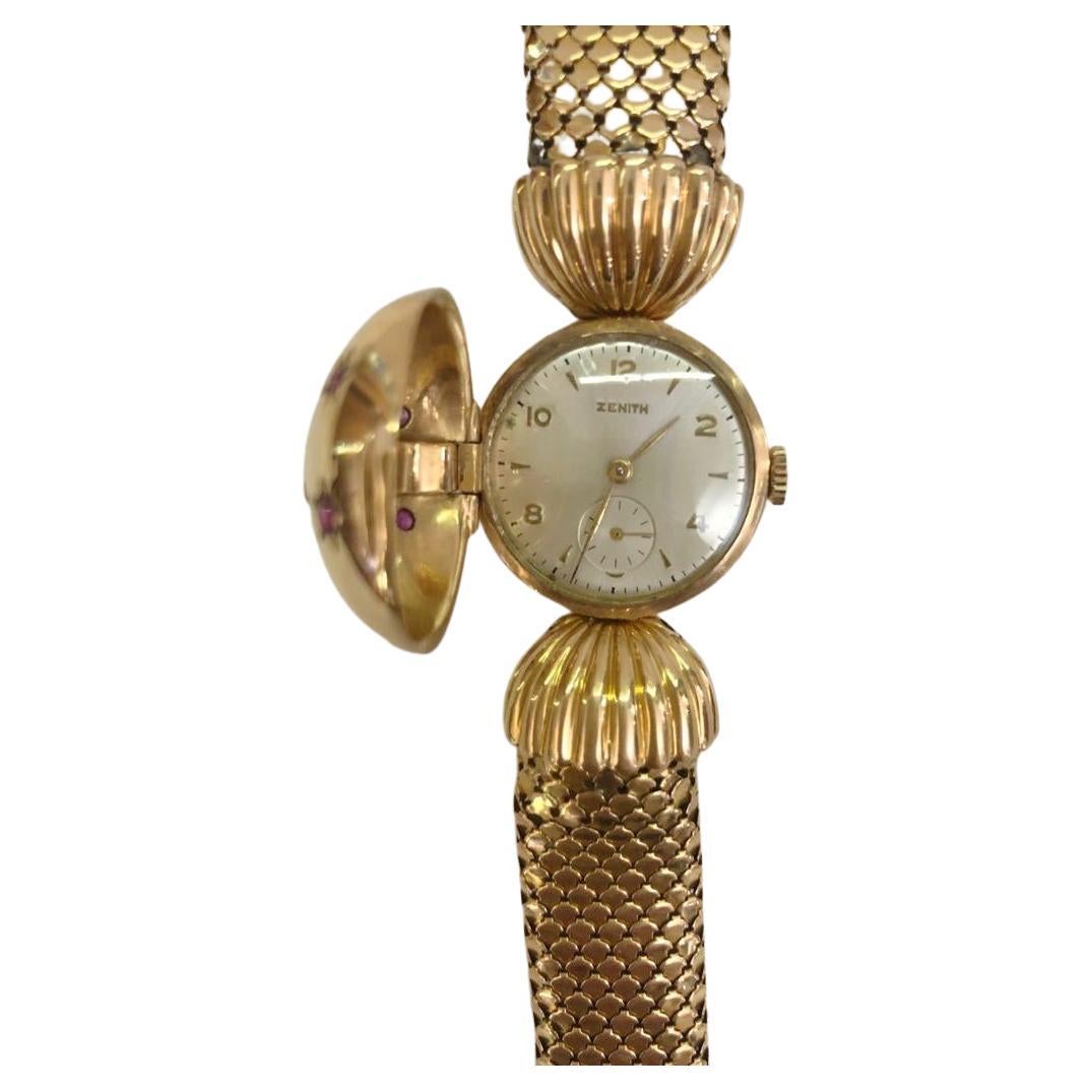 Armbanduhr aus 18 Karat Roségold mit Rubin von Zenith