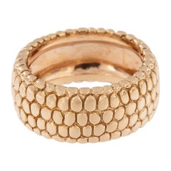 18 Karat Rose Gold "Shagrin" Ring by Gemlok