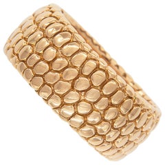 18 Karat Rose Gold "Shagrin" Ring by Gemlok