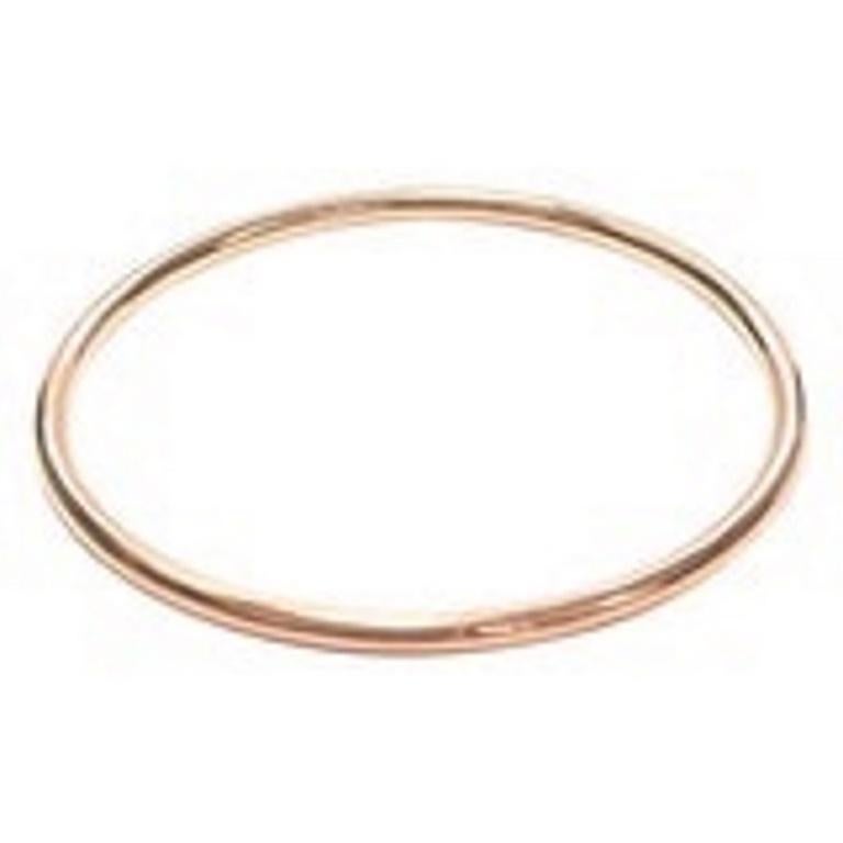 da uomo o donna 18 Karat Rose Gold Slim Bangle from the 