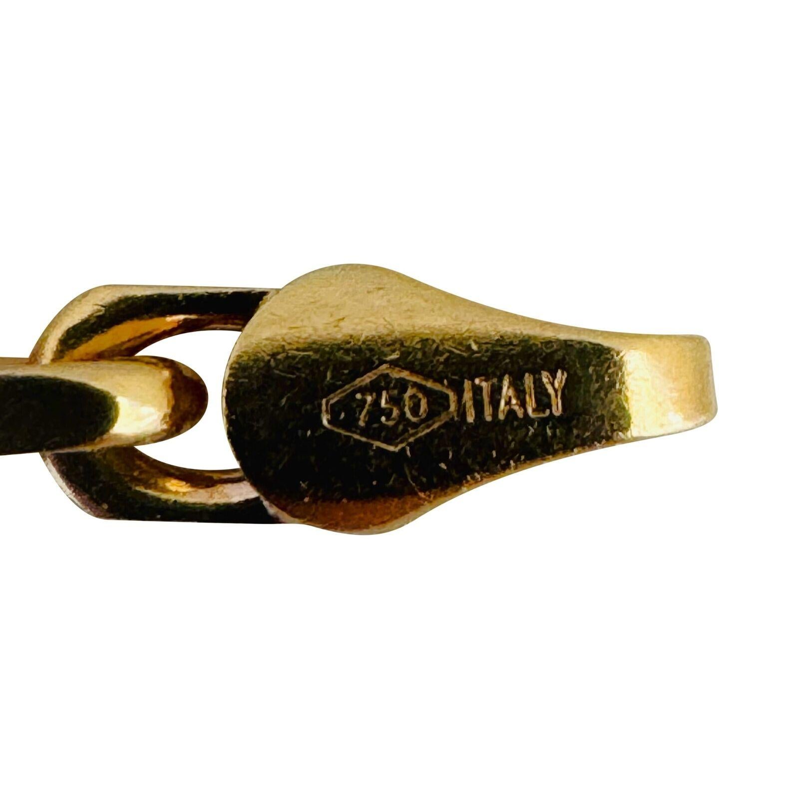 18 Karat Roségold massive Damen Hermes Gliederkette Halskette Italien 6