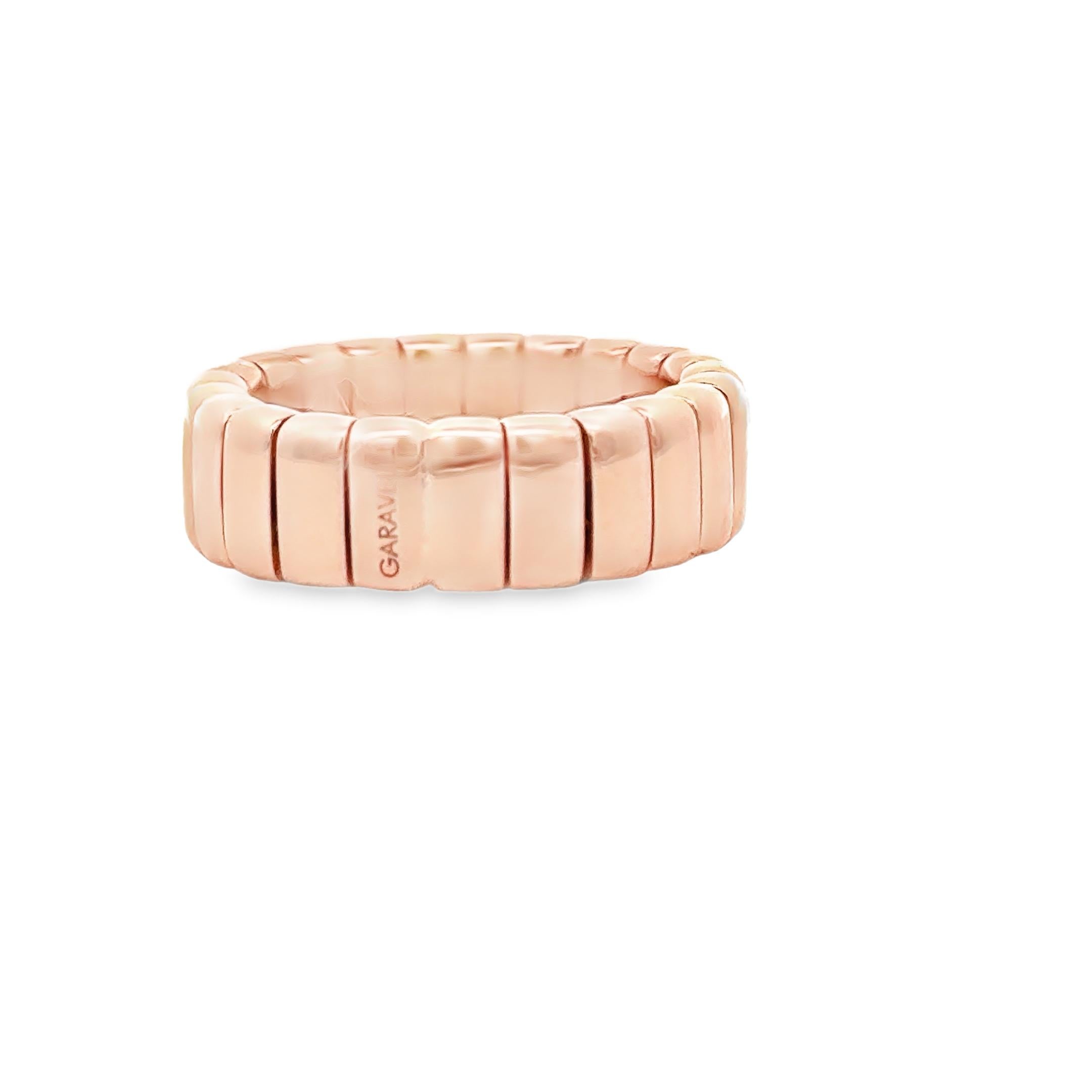 18 Karat Rose Gold Stretchy Ring In New Condition For Sale In Valenza, IT