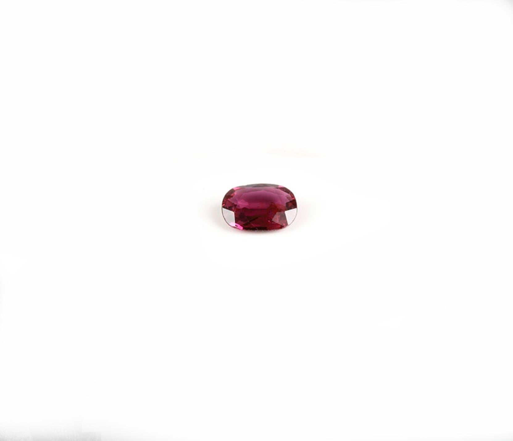 Contemporain Broche Transformer en or rose dix-huit carats avec rubis en vente