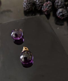 Transformierte Ohrringe aus Roségold mit sechs Karat Morganitten und Diamanten