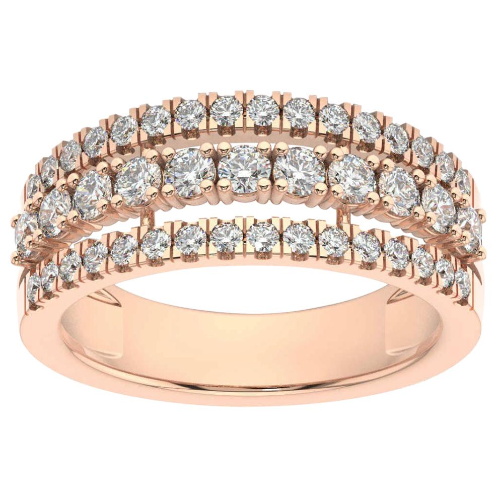 Anillo de Diamantes Vega Fashion '1 Quilate' de Oro Rosa de 18 Quilates