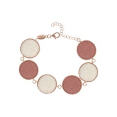 18 Karat Rose Gold Vermeil Cameo Bracelet