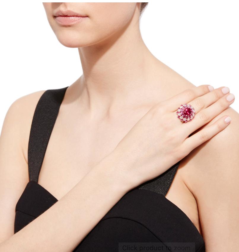 This ring is part of our Timeless Wonder collection, featuring one of a kind pieces inspired by Mother Nature’s most exceptional coloured gemstones and dazzling diamonds.
Vivid gems are the stars of these designs, displaying exemplary