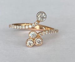 18 Karat Roze gold Diamond Ring