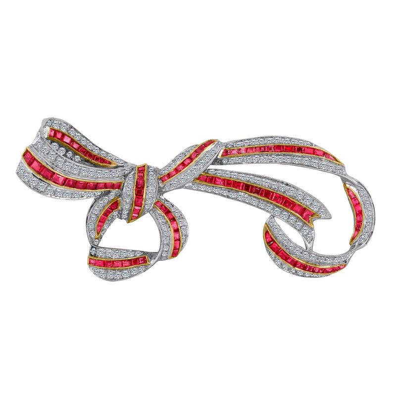 Antique Ruby Brooches - 1,694 For Sale at 1stDibs | vintage ruby brooch ...