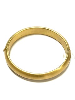 18 Karat Satin Yellow Gold Bangle from the "Essence" Collection