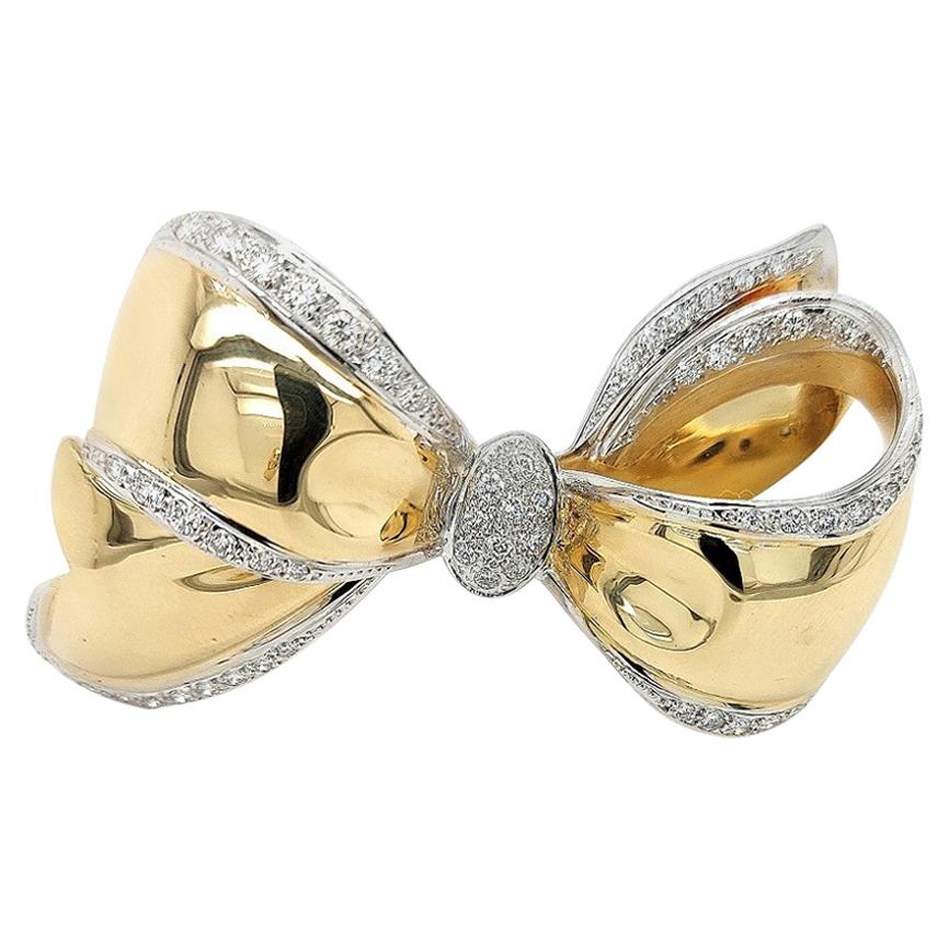 Stunning Ribbon-Shaped Brooch main image 1