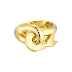 18 Karat Solid Gold Jumbo Arrow Ring