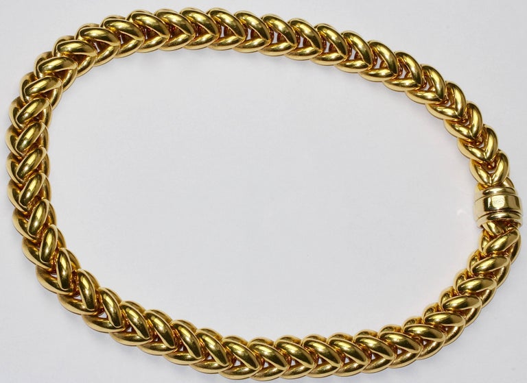 18 Karat Solid Gold Ladies Chain Necklace by Wempe 123 Grams For Sale at 1stDibs 18 karat