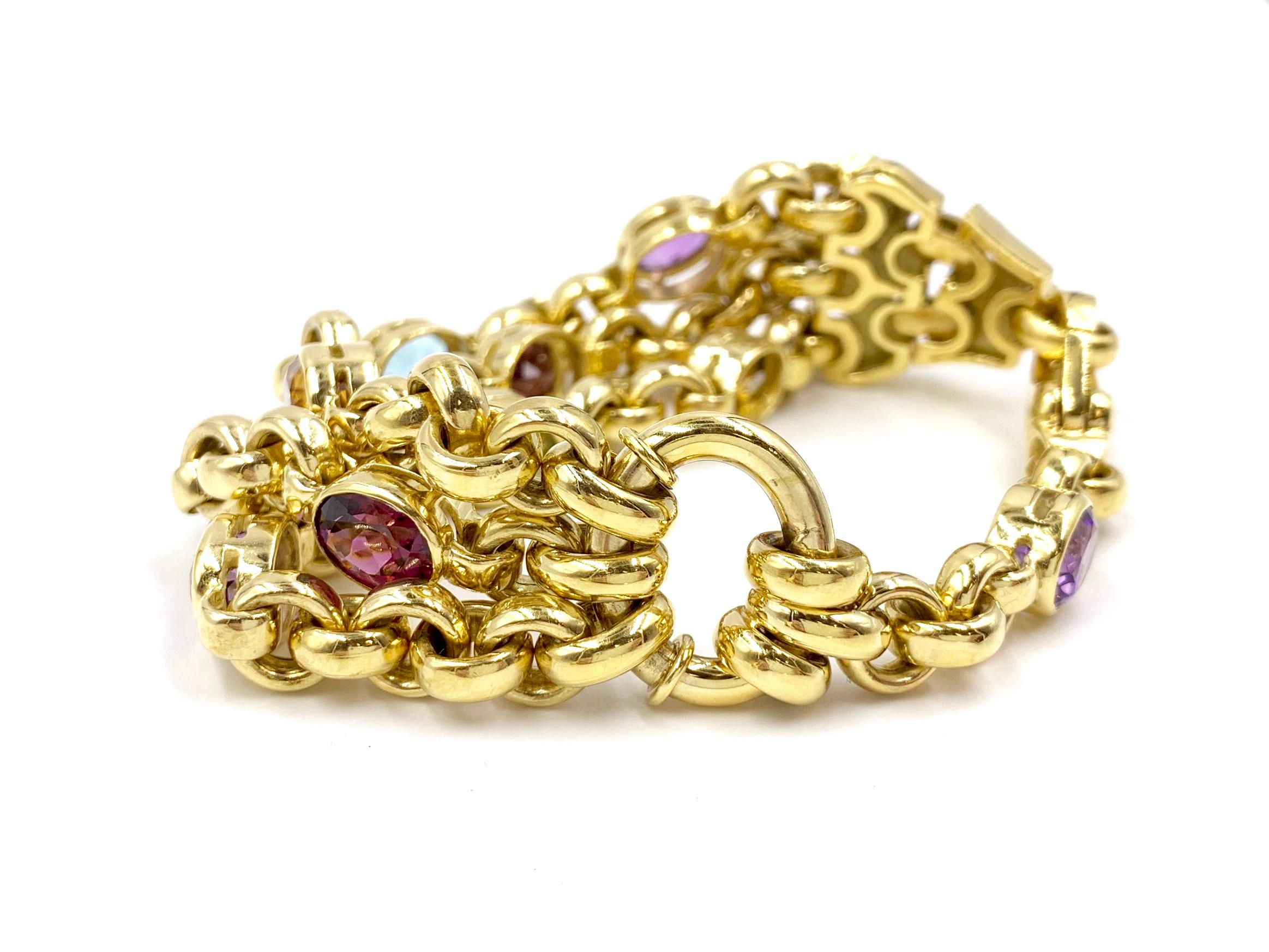 semi precious stones bracelet