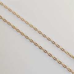 18 Karat Solid Yellow Gold Link Chain Necklace / Choker